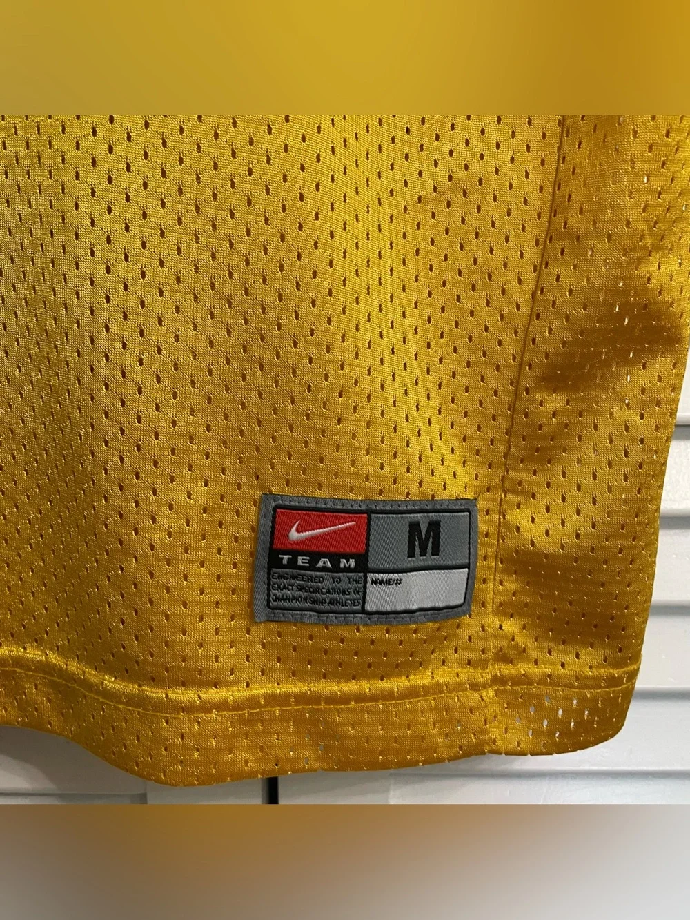 Missouri Tigers Mizzou Football Jersey Nike Gold Short Sleeve Boys Youth Size M